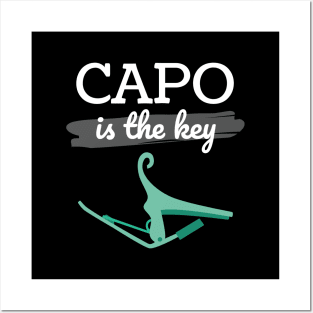 Capo is the Key Mint Green Capo Dark Theme Posters and Art